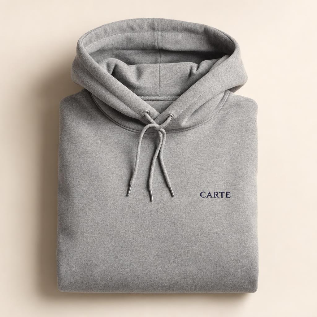 Carte premium hoodie in heather gray
